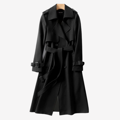 Chic Longline Trench Coat for Women
