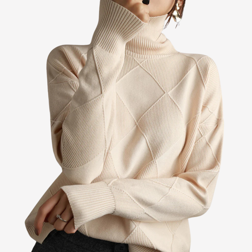 Cozy Knit Turtleneck Sweater for Women